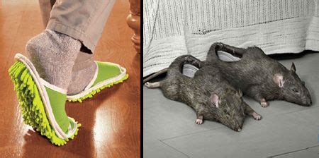 realistic rat slippers